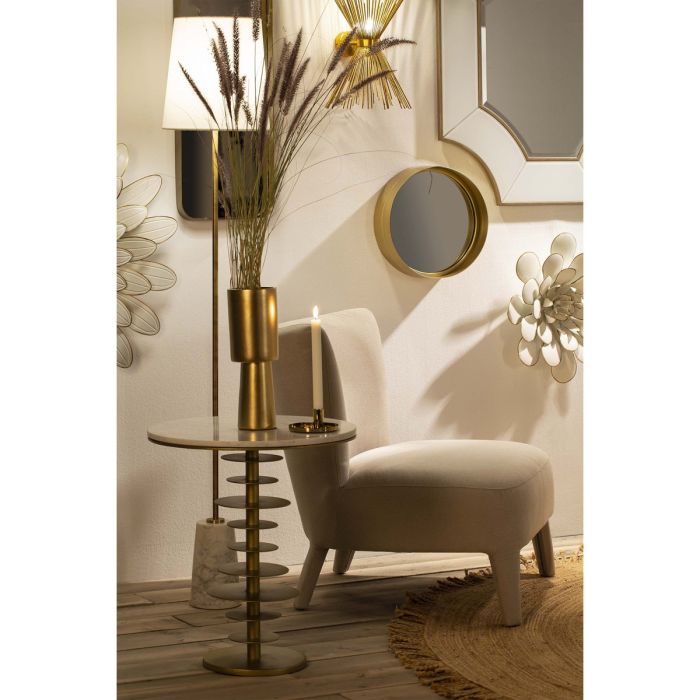 Aplique de Pared Metal Dorado, 43 Cm