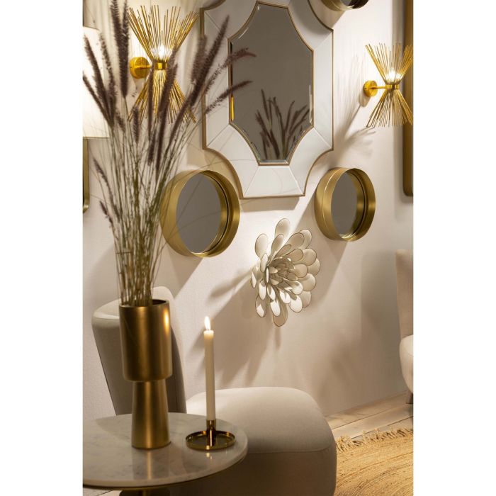 Aplique de Pared Metal Dorado, 43 Cm