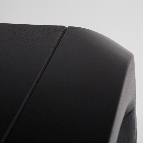Mesa Comedor Negro Madera Fresno, 220 Cm