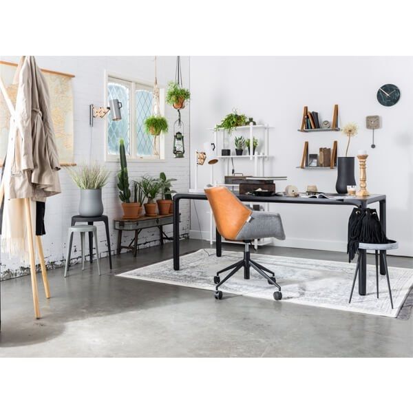 Mesa Comedor Negro Madera Fresno, 220 Cm