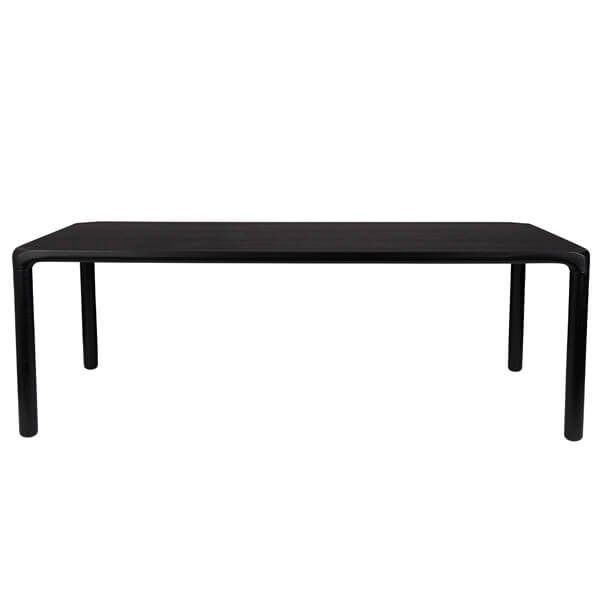 Mesa Comedor Negro Madera Fresno, 220 Cm