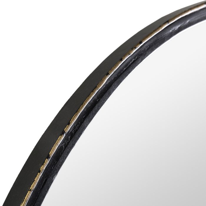 Espejo 91x91x2 Espejo/Metal -- Negro/Dorado