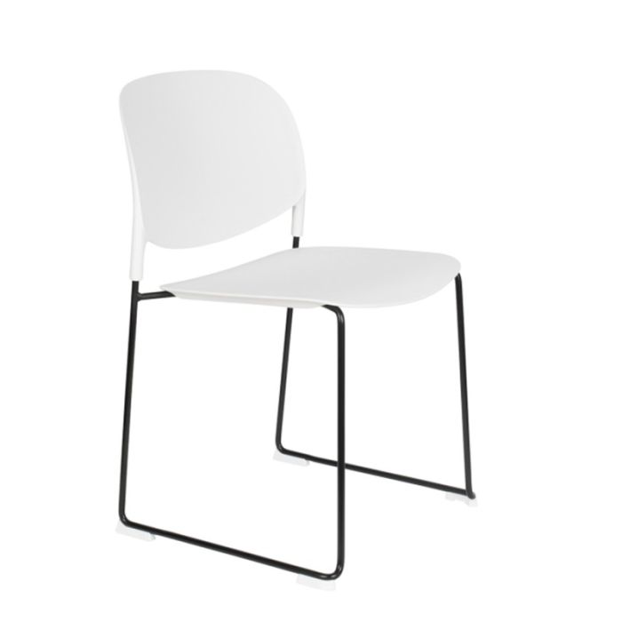 Silla Stacks Estilo Moderno Blanco, 48'5 Cm