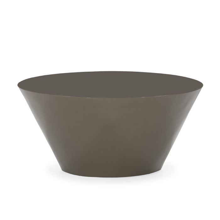 Mesa de centro en madera verde arcilla 80 cm