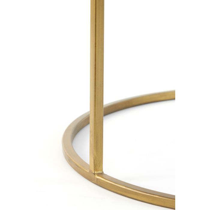 J/2 Mesas Centro Vidrio Ahumado Metal, Ø75 Cm