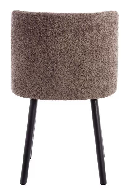 Silla Comedor Marrón Chenilla Madera Roble, 56 Cm