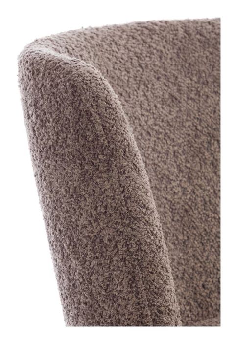 Silla Comedor Marrón Chenilla Madera Roble, 56 Cm
