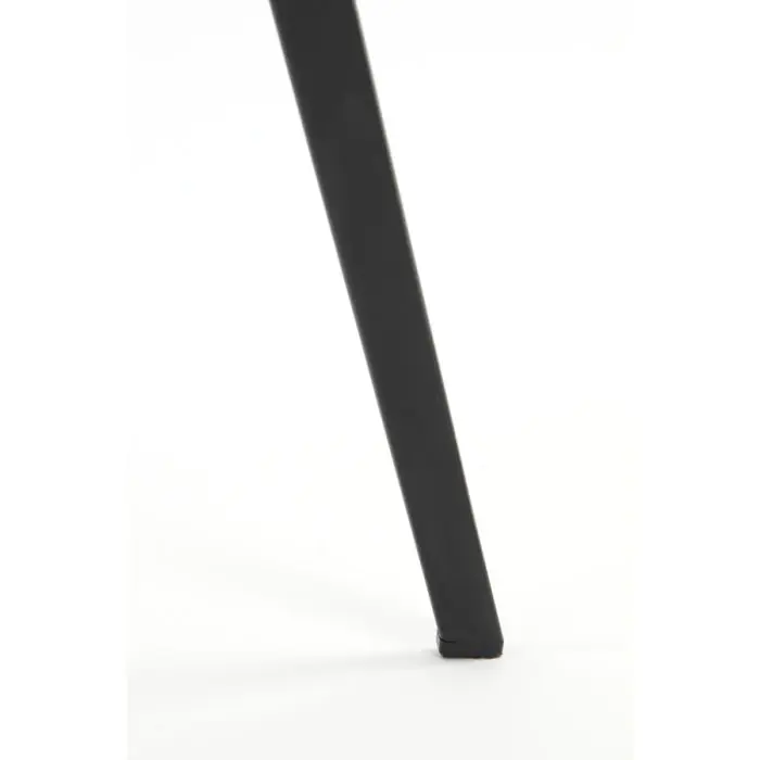 Silla Comedor Terciopelo Negro Acero, 55'5 Cm