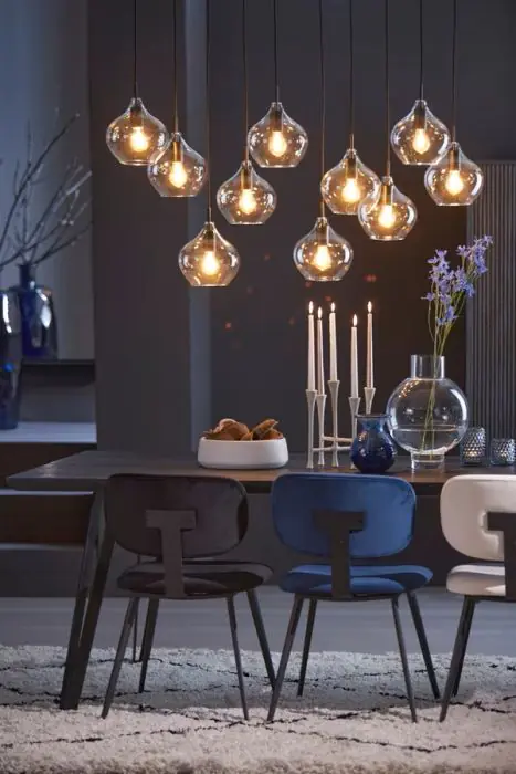 Silla Comedor Terciopelo Negro Acero, 55'5 Cm