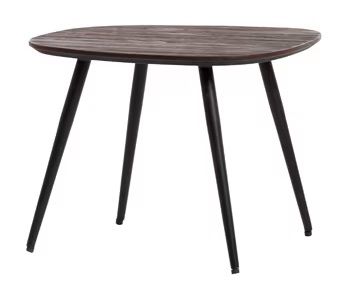 J/3 Mesas Centro Madera Mango Madera Teca Metal, Ø 62 Cm