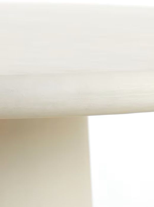 Mesa Comedor Redonda Acabado Blanco Roto, Ø140 Cm