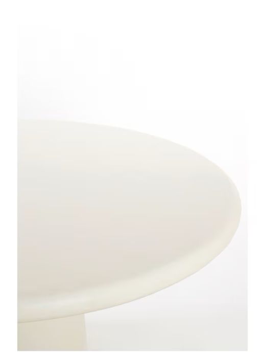 Mesa Comedor Redonda Acabado Blanco Roto, Ø140 Cm
