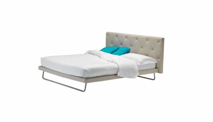 Cama Minimalista Color Arena Tapizada