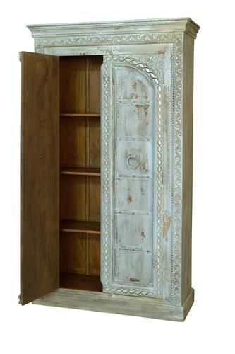 Armario Mango Azul Craquelado 2 Puertas, 204 Cm