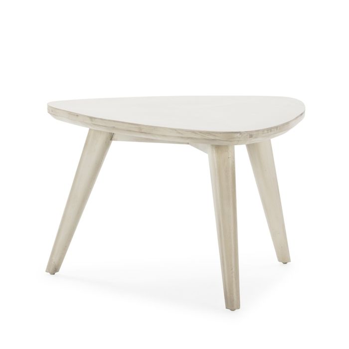 Mesa Auxiliar Blanco Velado Salón