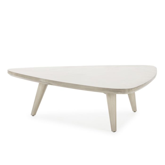 Mesa de Café Blanco Velado Espaciosa Salón