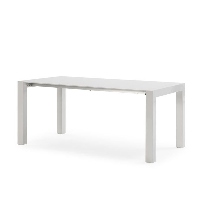 Mesa Comedor Extensible Estilo Moderno Blanco, 174/264 Cm