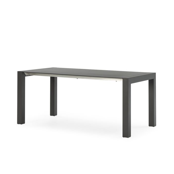 Mesa Comedor Extensible Estilo Moderno Gris Mate, 174/219 Cm
