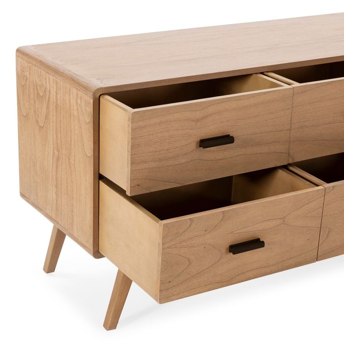 Aparador 160x50x75 Madera de Cedro -- Natural/Negro