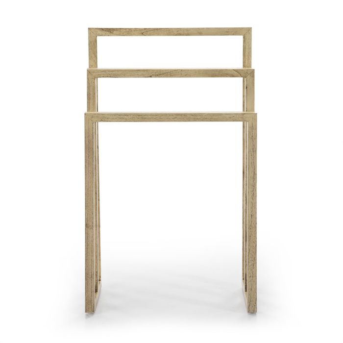 Toallero 55x27x93 Madera Blanco Velado