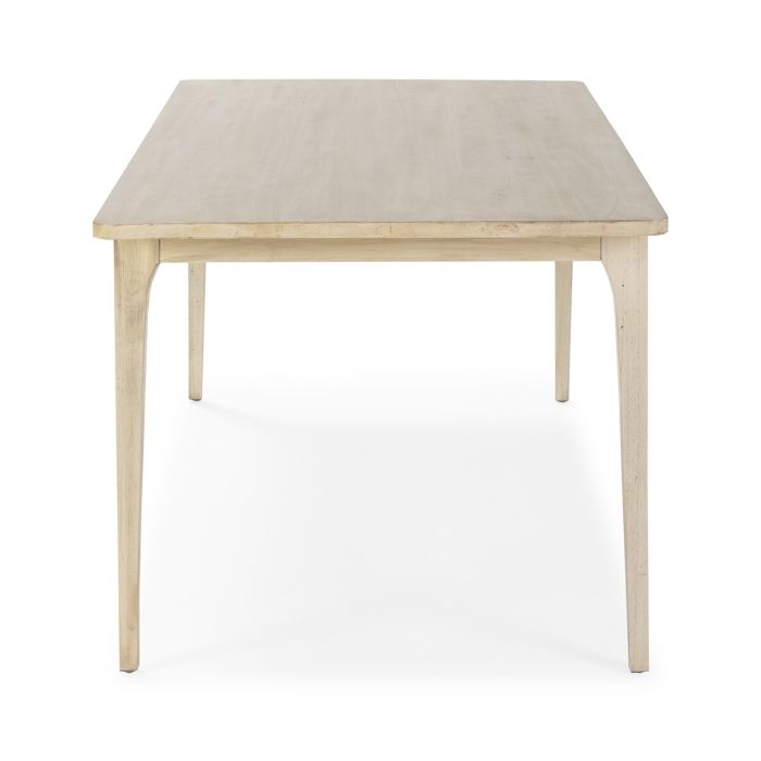 Mesa Comedor Madera Cedro Blanco Velado, 180 Cm