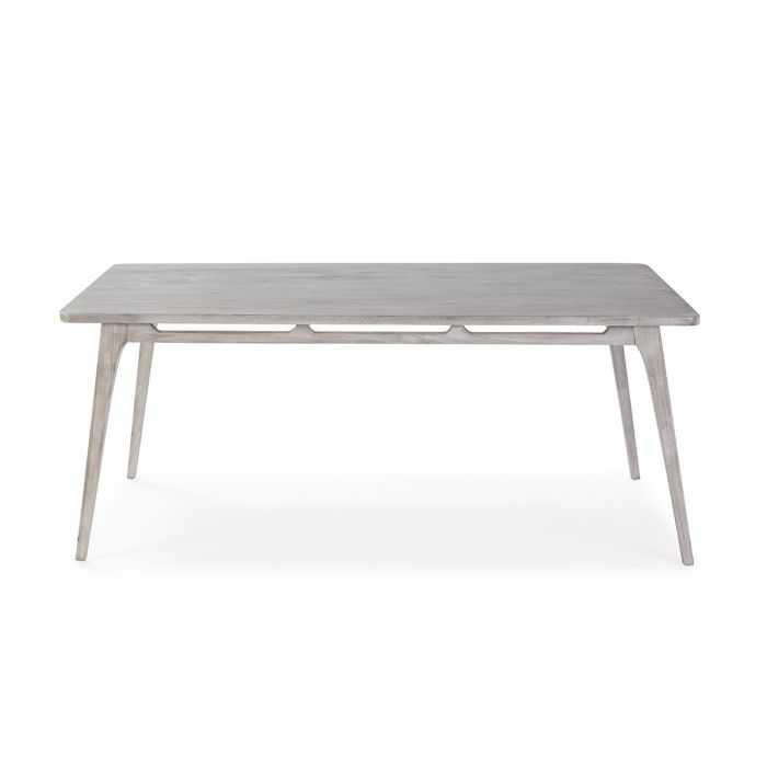 Mesa Comedor 180x90x76 Madera de Cedro Gris Velado