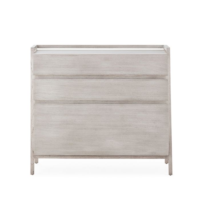 Cómoda nórdico en madera de cedro gris velado con 3 cajones.