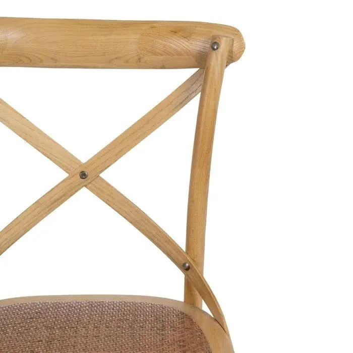 Silla Exterior Rejilla Madera Olmo Natural, 46 Cm