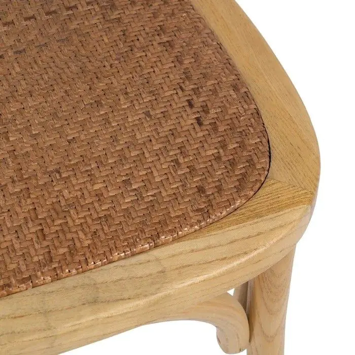 Silla Exterior Rejilla Madera Olmo Natural, 46 Cm