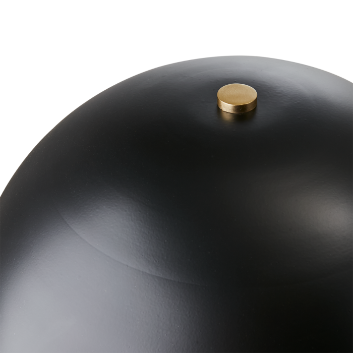 Lámpara Sobremesa Hierro Negro, Ø19/41 Cm