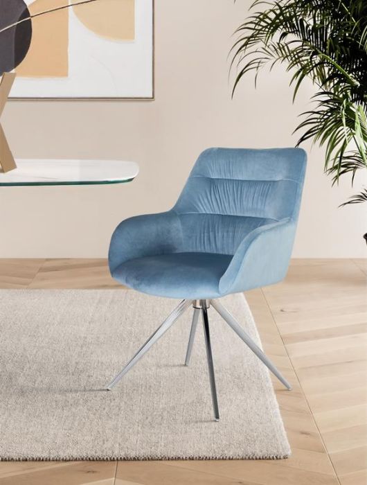 Silla moderna azul