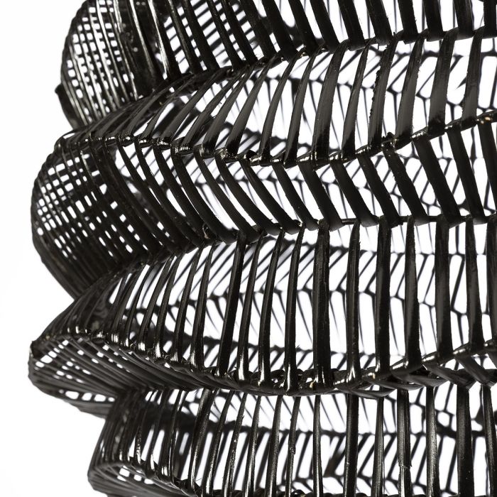 Lámpara de Techo 55x55x60 Ratán Negro