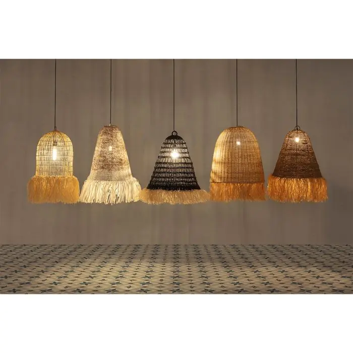 Lámpara de Techo 50X50X52 Sisal Natural