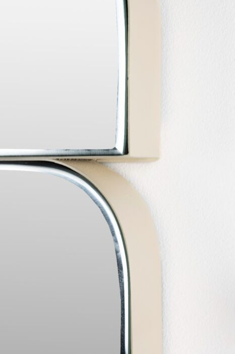 Espejo Hierro Beige, 70 Cm