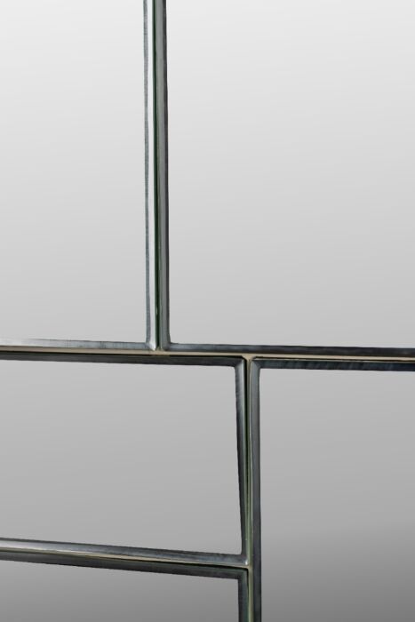 Espejo Hierro Beige, 70 Cm