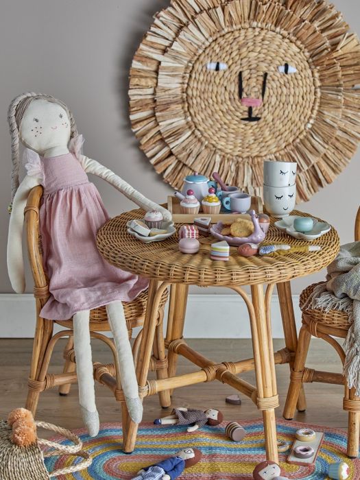 Juego de té Madera Contrachapada Color Pastel, 21 Cm