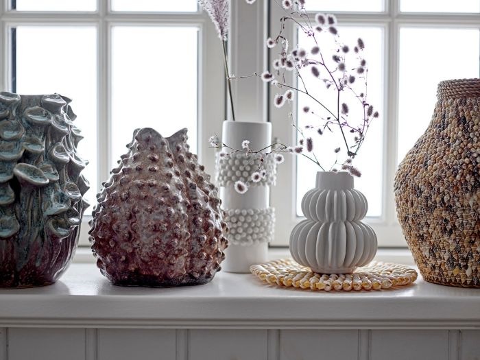 Jarrón Decor Gres Marrón Artesano