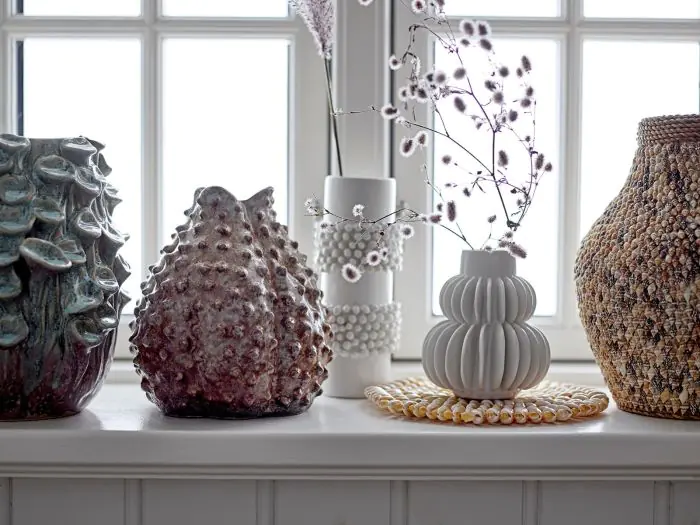Jarrón Decor Gres Marrón Artesano