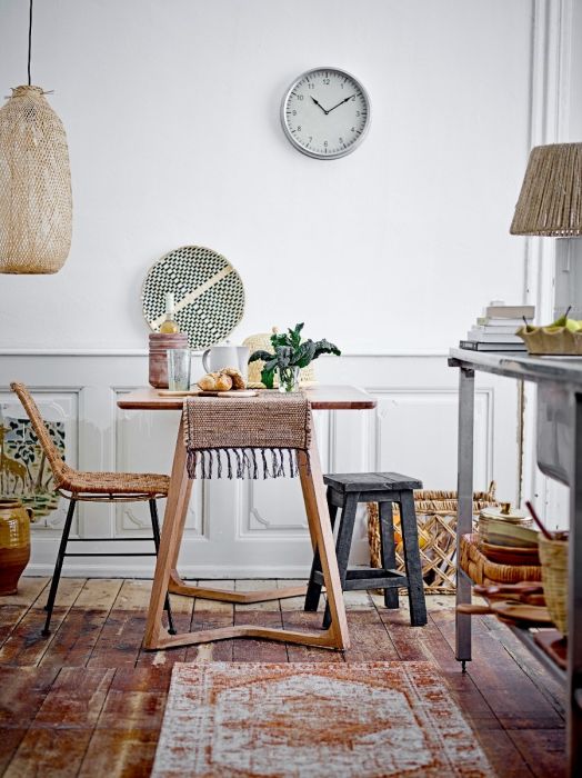 Silla Comedor Ratán Hierro Natural, 80 Cm