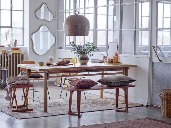 Silla Comedor Ratán Hierro Natural, 80 Cm