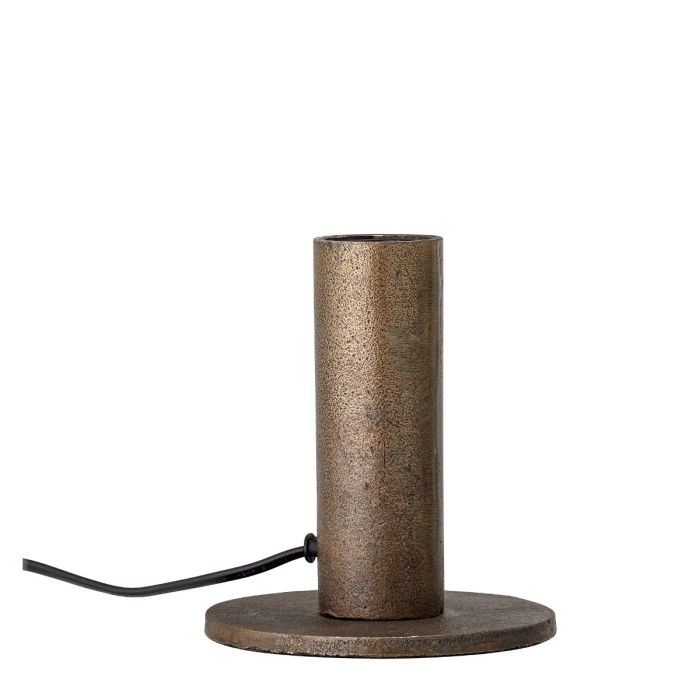 Lámpara De Mesa Industrial Metal Marrón, 13 Cm