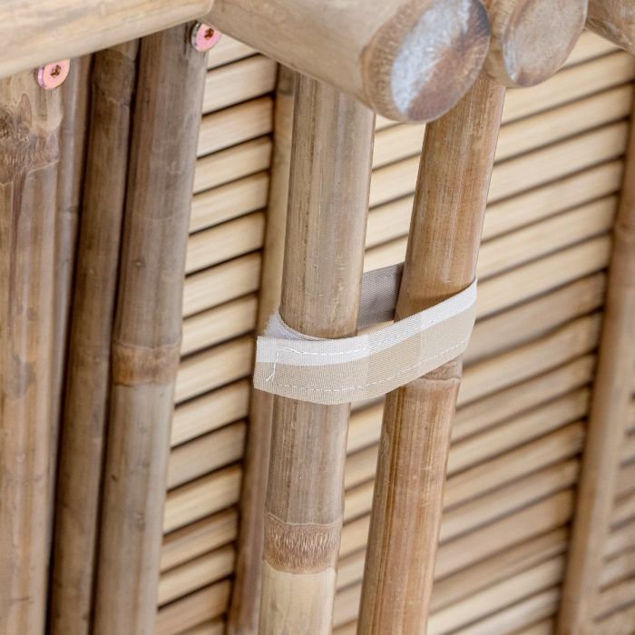 Silla Modular Madera Bambú, 72 Cm