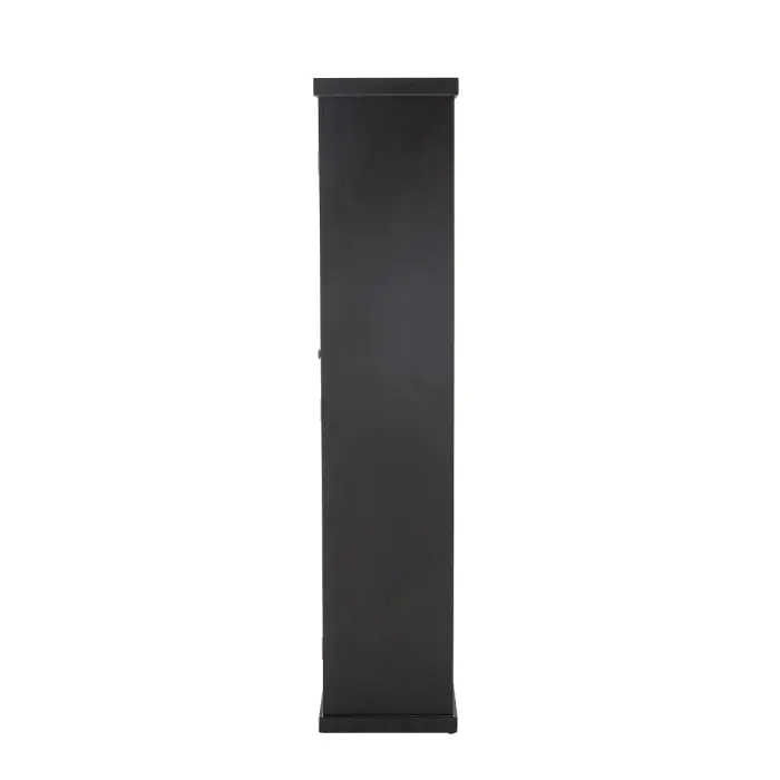 Vitrina Cristal Madera Abeto Negro, 40 Cm 