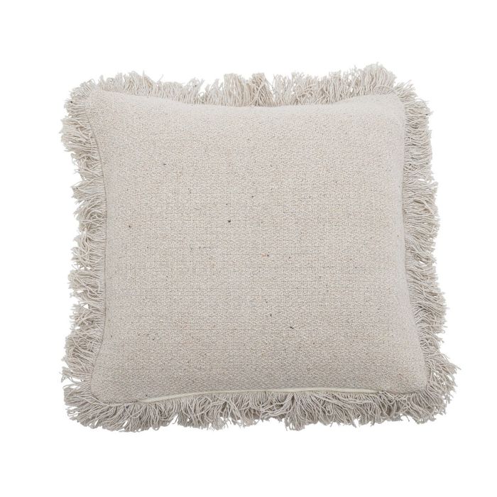 Cojín Dinosaurio Algodón Reciclado Blanco Natural, 40 Cm