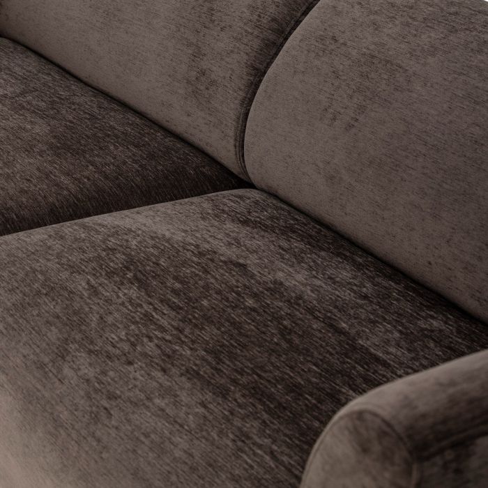 Sofá Lanna Terciopelo Marrón Tonos Salón 238 cm