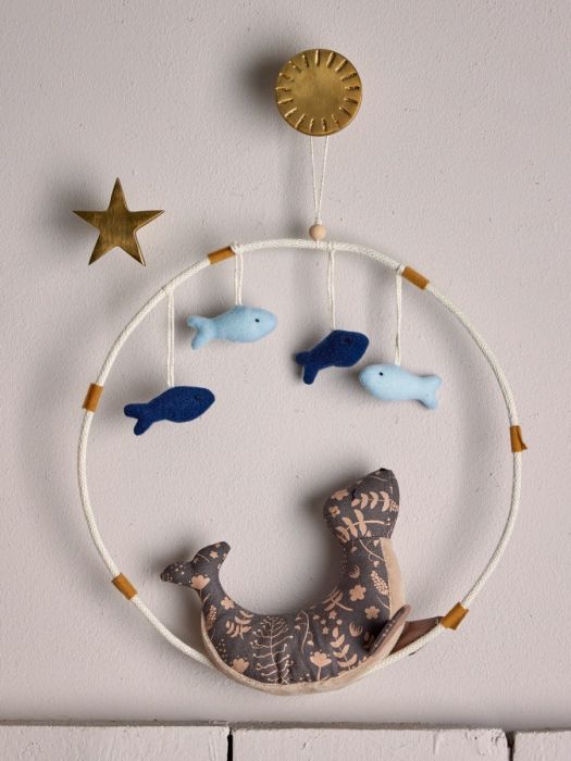 J/3 Ganchos Estrella Sol y Luna Aluminio Dorado, 5 Cm