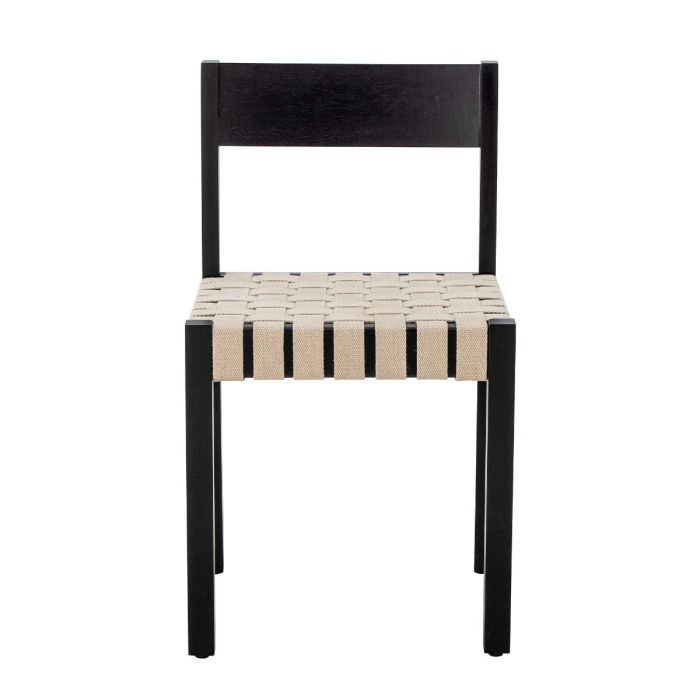 Silla Comedor Maron Yute Madera Caucho, 43 Cm
