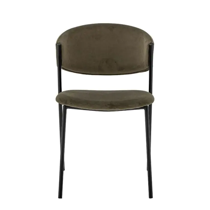 Silla Comedor Verde Tejido Metal, 49 Cm