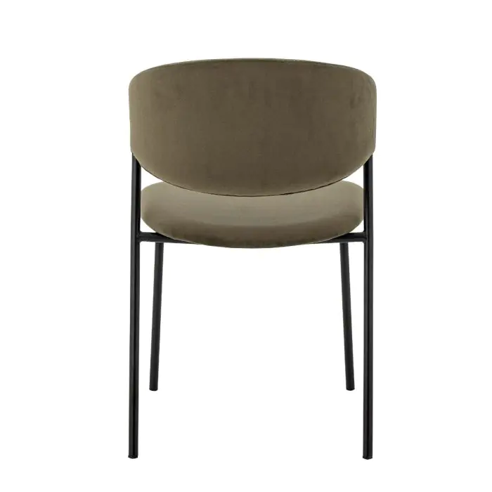 Silla Comedor Verde Tejido Metal, 49 Cm