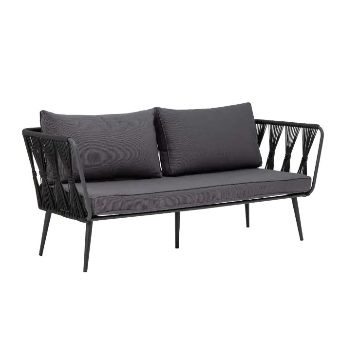 Sofá Jardín Pavone Gris/Negro